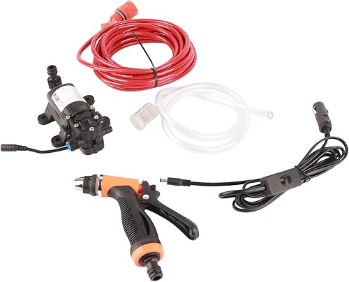 Lavadora eléctrica de alta presión, 12V, tipo de retorno, con circuito de sobrepresión y desbordamiento, lavado de coches eléctrico portátil de alta