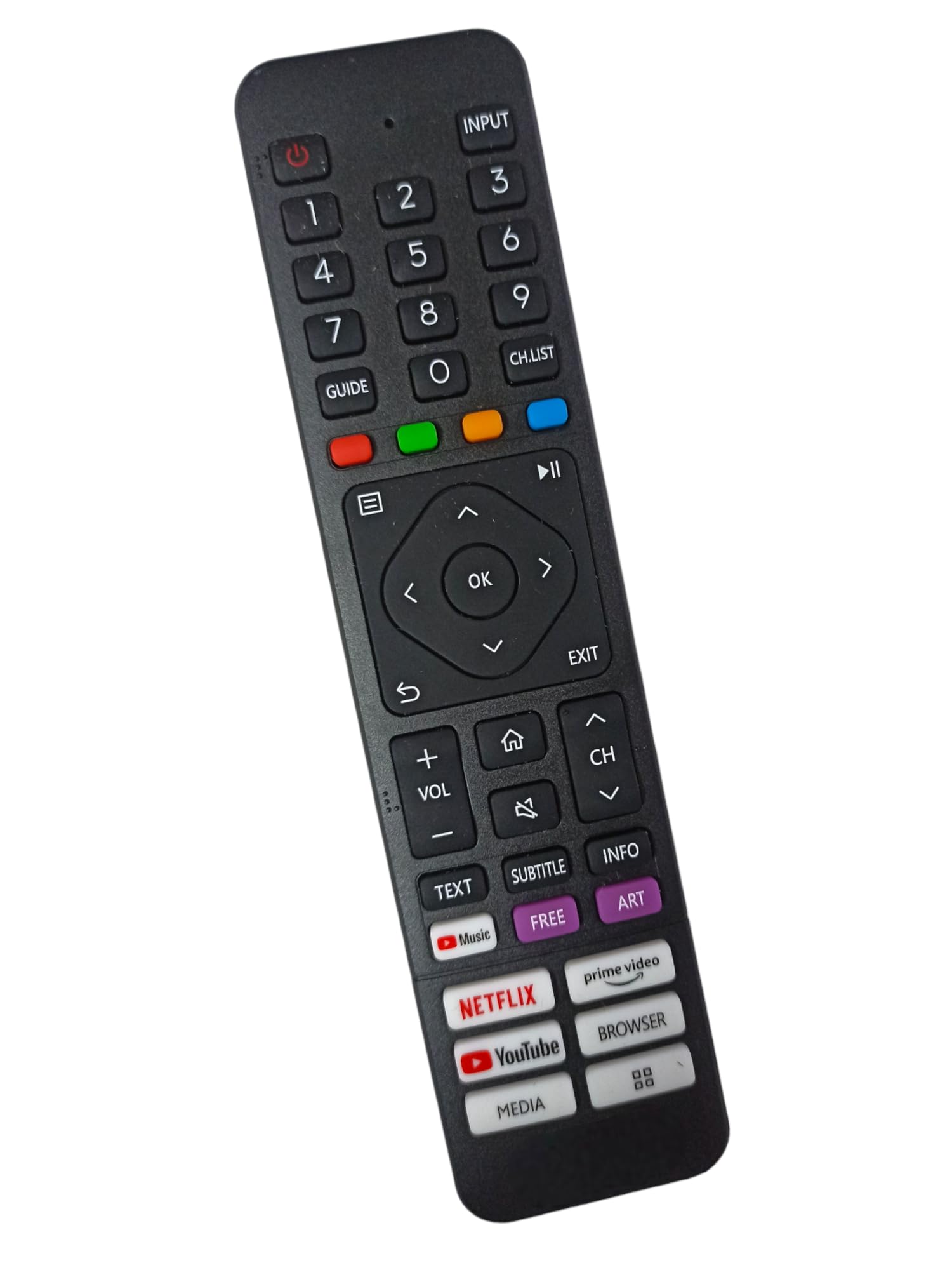 Ehop 32UA VU Smart TV Remote Control with Media & Browser Function