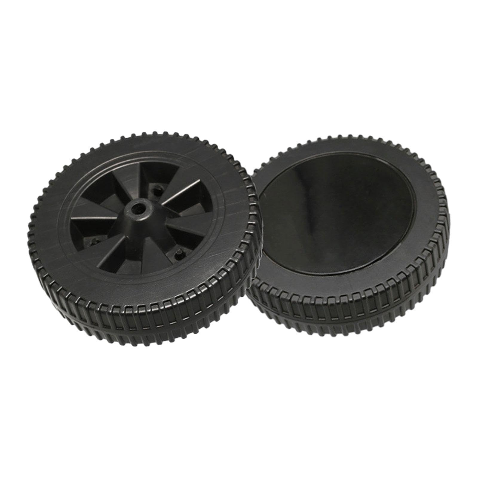 Roue de barbecue anti-sable 17 cm lot de 2 accessoires pour brouette de jardin