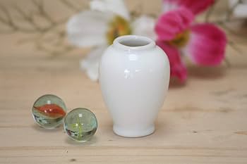 陶器製の白い花瓶 花瓶 スタンダード 国産 美濃焼 カフェ 陶器 陶器製 磁器 白い
