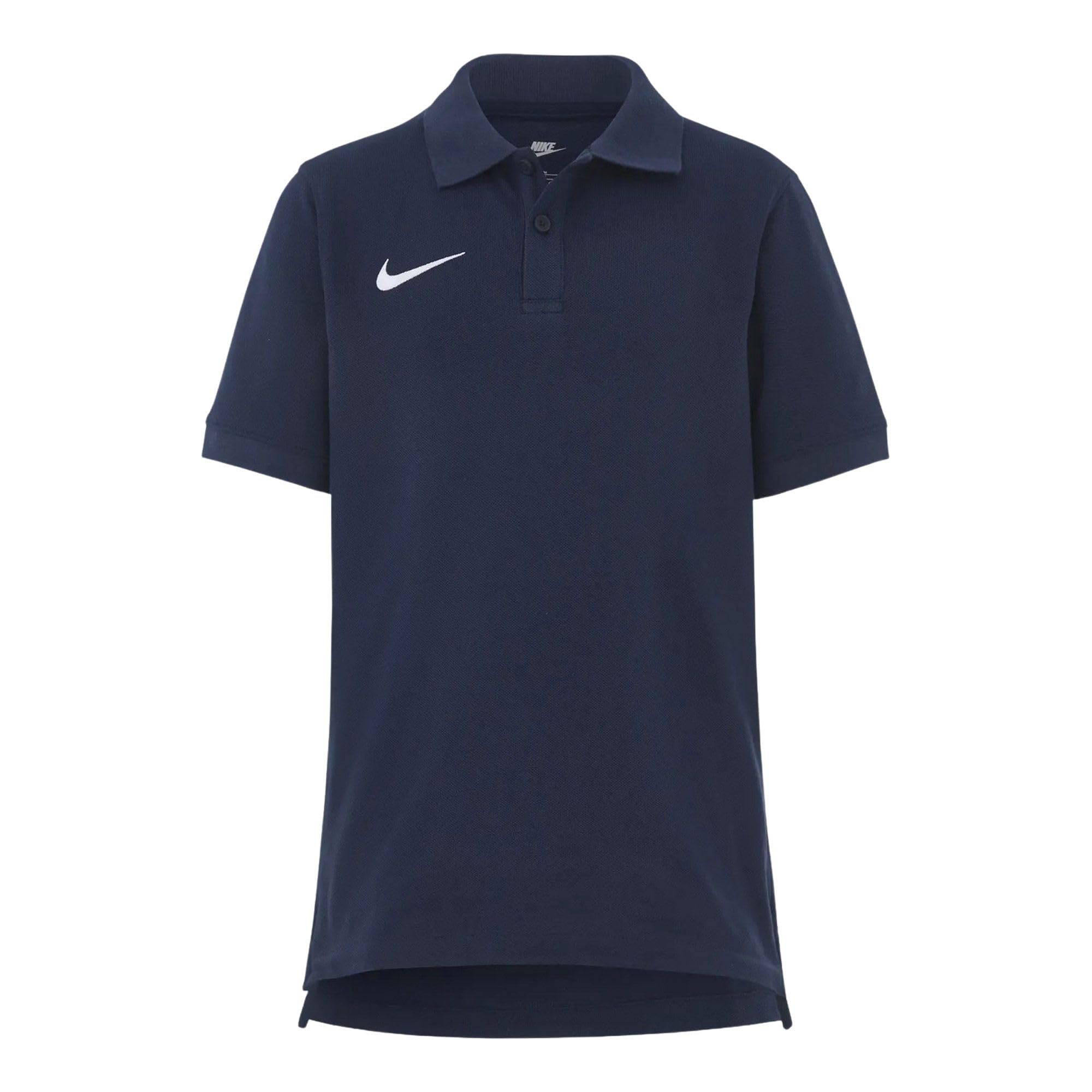 NIKE Youth Team Cotton Polo - Obsidian Blue