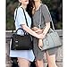 FiveloveTwo Women Classy Satchel Handbag Tote Purse Handle Bag Shoulder Bag Purple