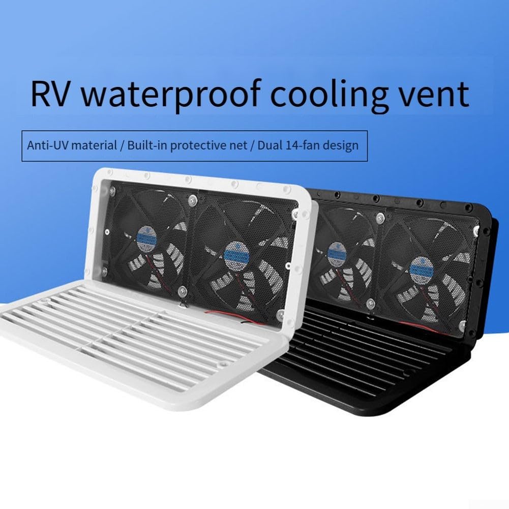 Installazione semplificata Ventilazione doppia ventola per camper con configurazione minima (bianco)