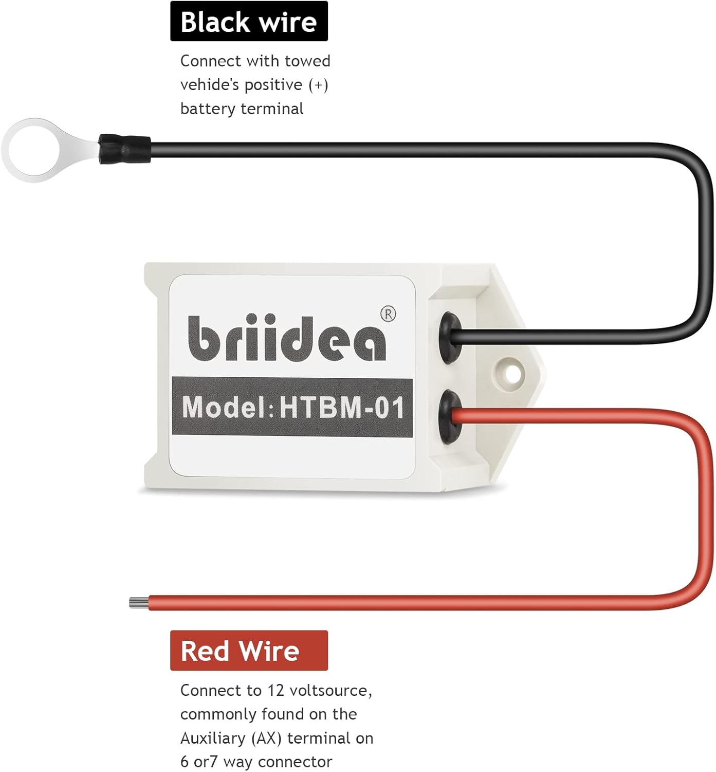 Briidea Towed Vehicle Battery Maintainer, Easy Installation