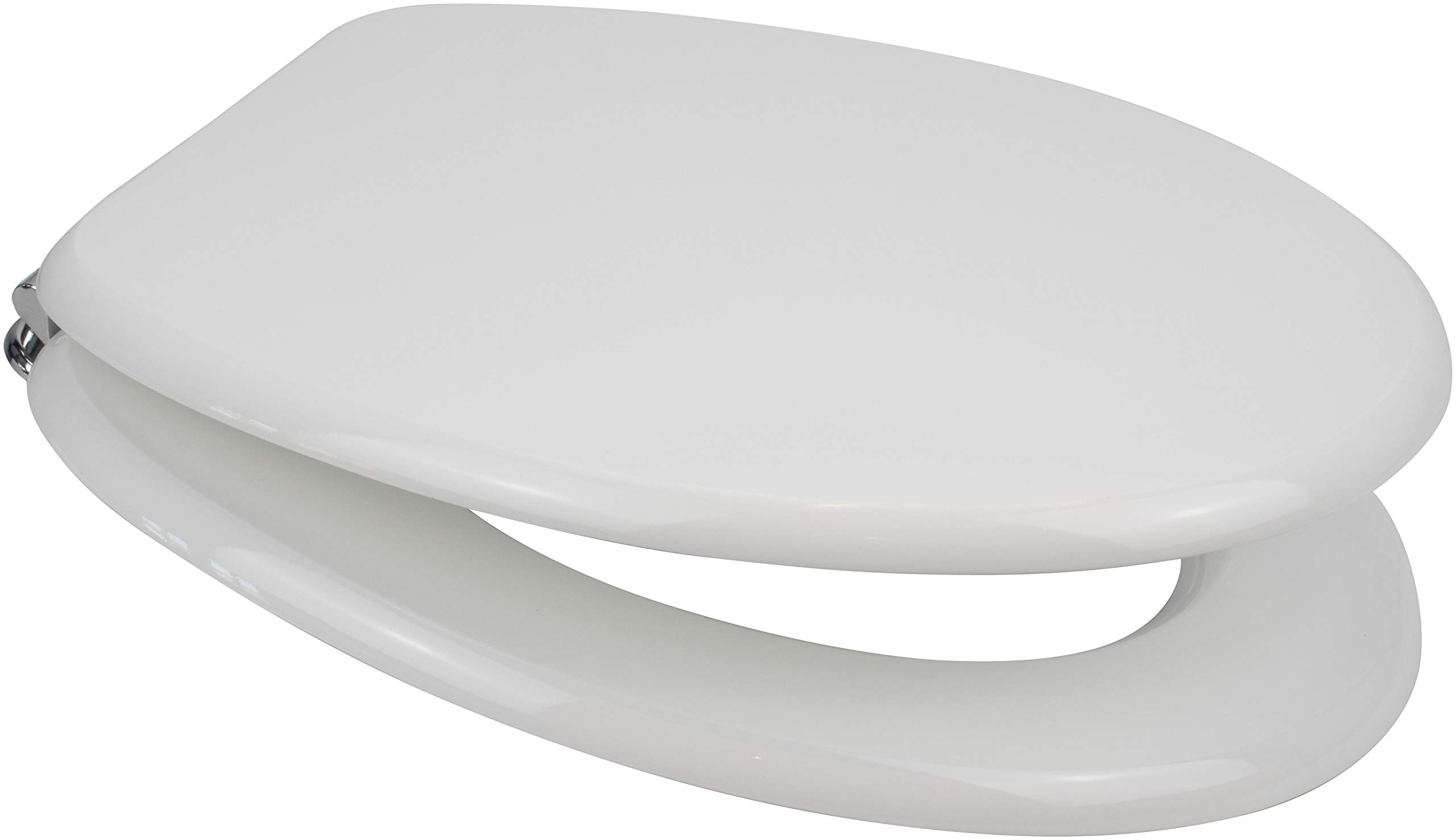 Euroshowers Mdf Soft Close White Toilet Seat With Quick Release Hinges
