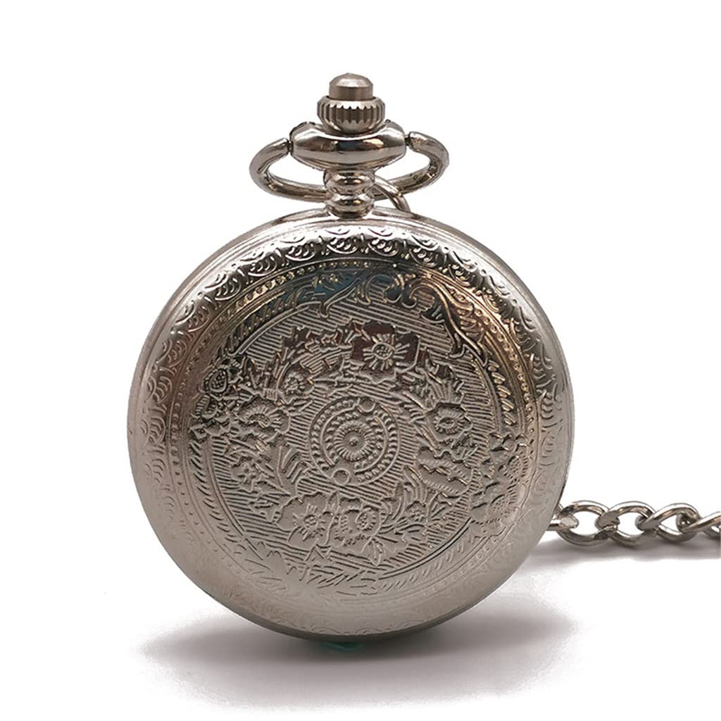 Reloj de Bolsillo de Cuarzo con Letras Vintage, Reloj de Regalo for Mujer y Hombre, el Mejor Reloj de Bolsillo de Regalo Unisex