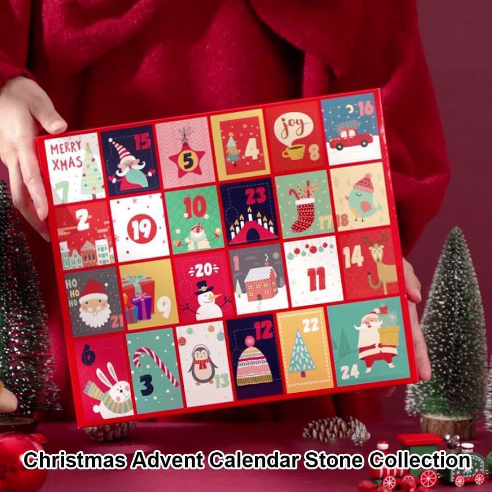 Amazon.co.jp: WEIPIAO クリスマスアドベントカレンダー 2025 鉱石 蛍