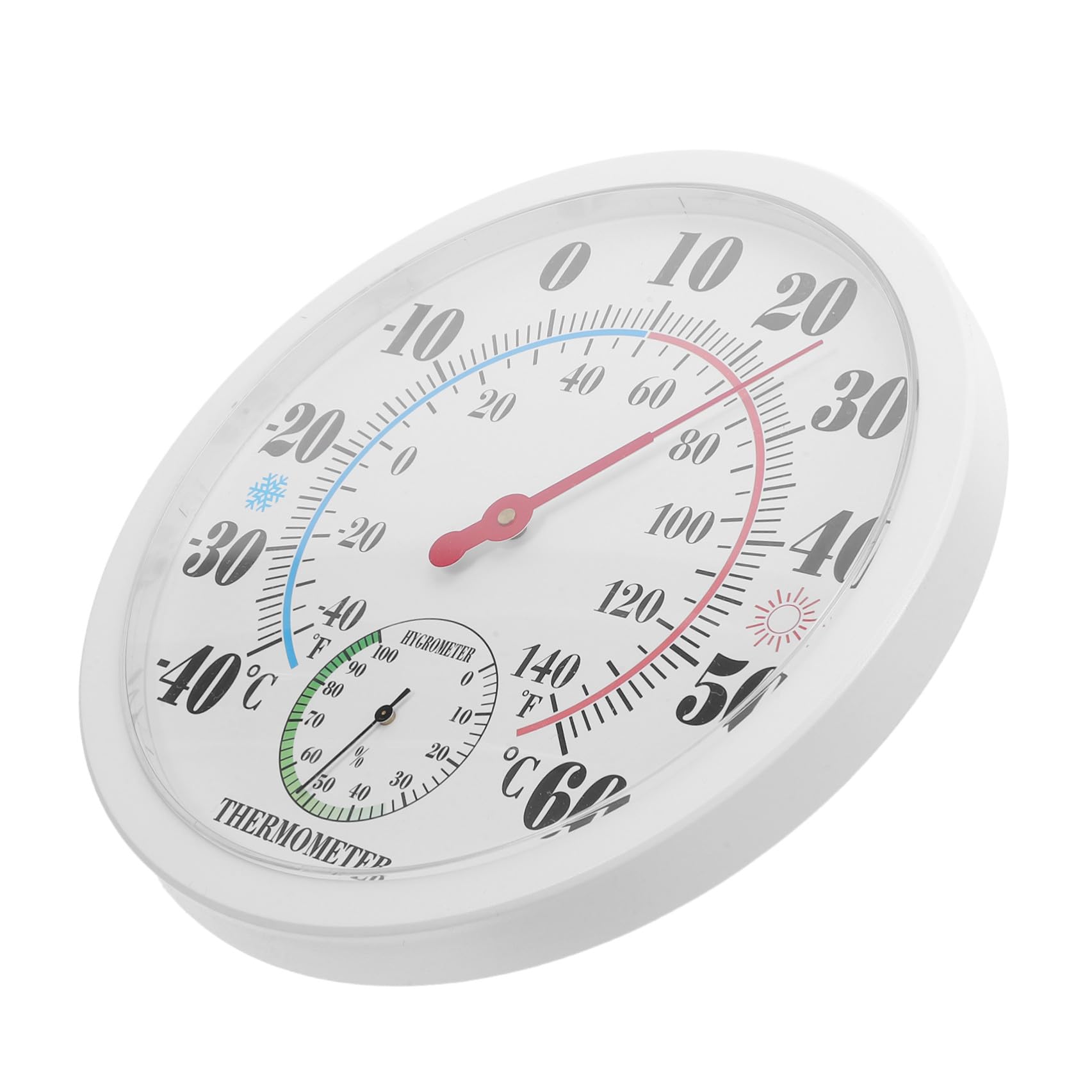 Mipcase Termómetro Higrómetro Digital Material Plástico Abs Diseño Compacto Monitor de Temperatura y Humedad Preciso para Pared para Interiores Adecuado para Espacios Habitables