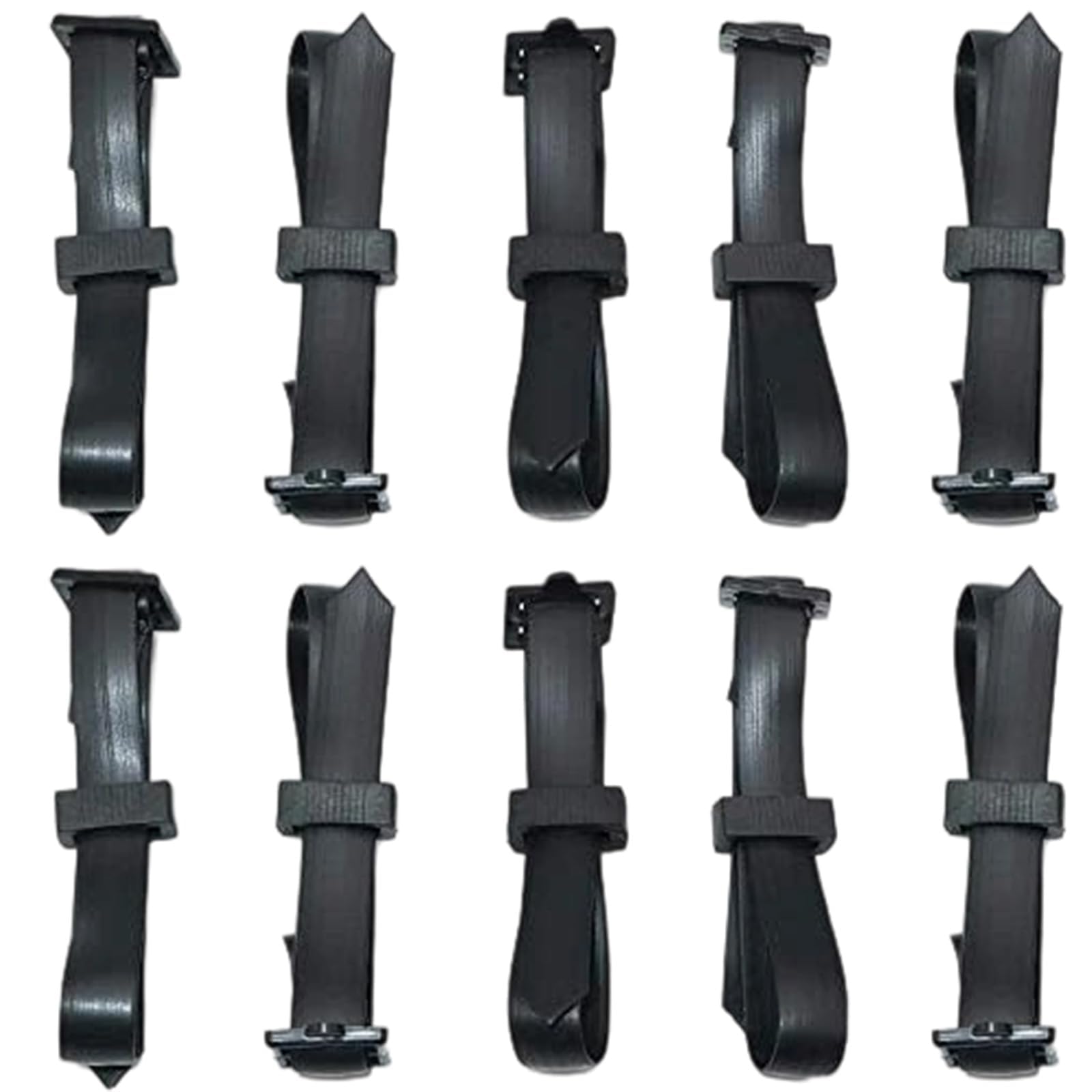 ZhuPu 10 Pcs Ties Tree Ties Rubber Straps, Support Straps for Staking, Adjustable Rubber Tie Strap for Support Tree Shrub(30 X 1.3 X 0.18cm)
