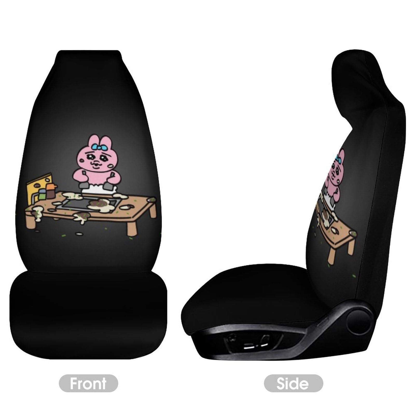 ごちうさ　ご注文はうさぎですか？　千夜　カーシート　シートカバー　車用品 Amazon.co.jp: [おぱんちゅうさぎ-露店を出す] カーシートカバー 前席