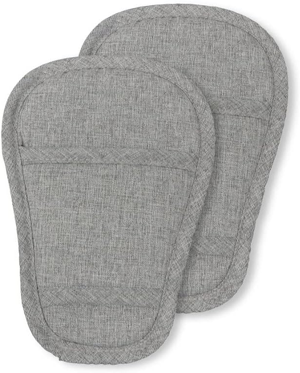 SeedFutureSeedFuture Stroller Crotch Cover Baby Car Seat Strap Cover 2 Pcs of Grey, Universal Soft Seatbelt Crotch Cushion Pads for Newborn Infants Kids Child, Baby Seat Strap Covers