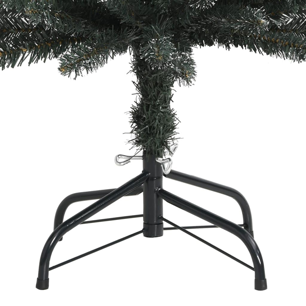 Albero Di Natale Con Luci,Albero Di Natale Foltoalbero Di Natale Artificiale Sottile Con Base Verde 150 Cm Pvc Adatto Per Ingresso, Festa, Cortile, Giardino, Hotel, Negozio