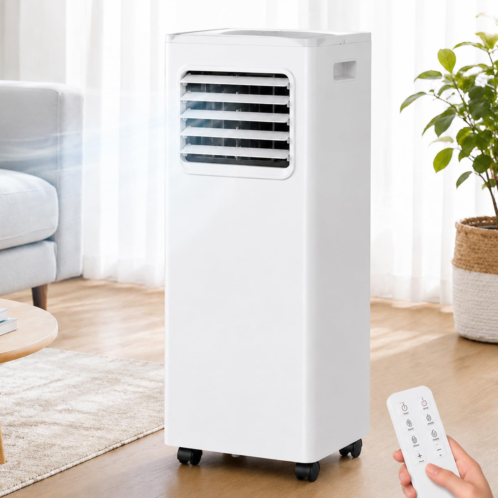 Portable Air Conditioner 6140 BTU 3-in-1 AC, Dehumidifier, Fan