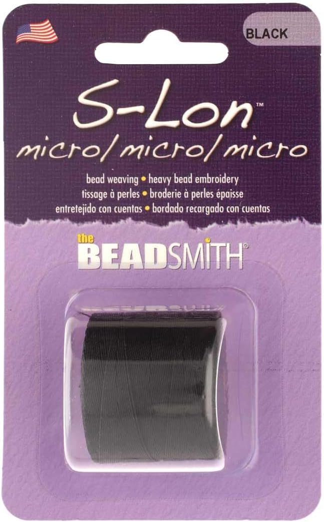 The Beadsmith S-Lon Nylon Micro Cord – Lark Color – TEX70, .12mm Diameter, 4-Pack, 262 Yard Spools – for Stringing Beading Crochet, Micro-Macrame Jewelry & Kumihimo Projects
