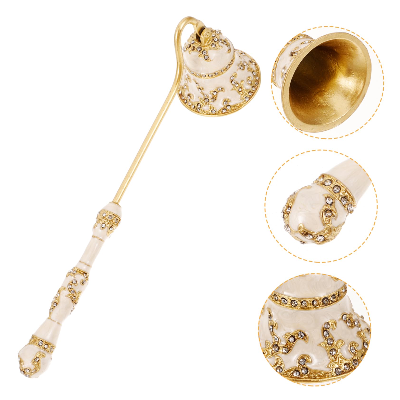 MUCKLILY Retro Style Candle Extinguisher Snuffer for Scented Candles Long Handle Snuffer Set Stopper Home Decor