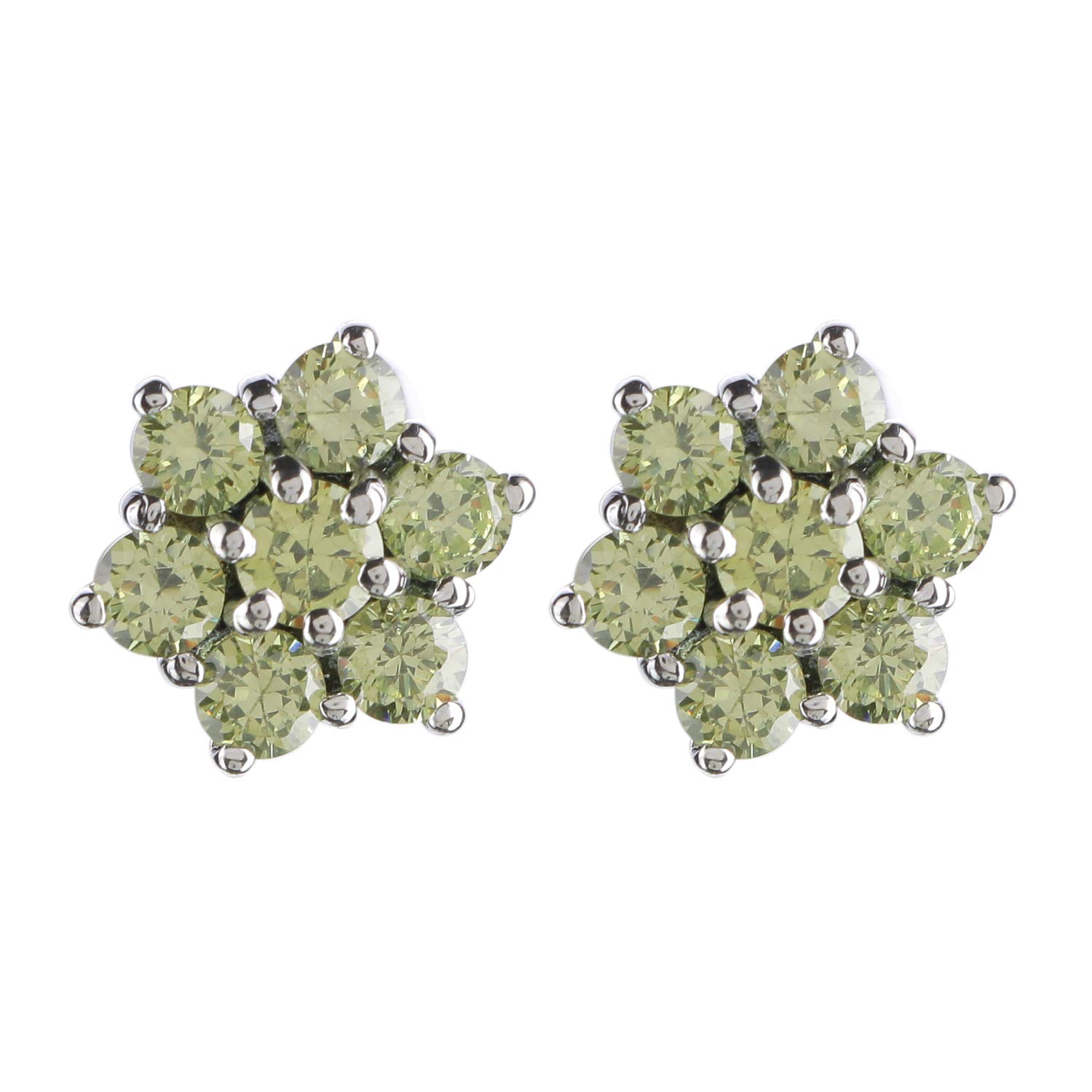 Ananth Jewels 925 BIS HALLMARKED Silver 7 Stones Earrings for Women CZ PERIDOT (B07YNR247C) Amazon Price History, Amazon Price Tracker