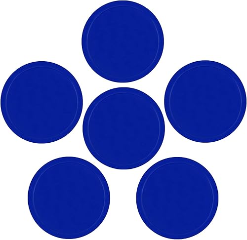 Miniatura 4 de 3 14 pulgadas Air Hockey Pucks, paquete de portería de tamaño completo accesorios de repuesto para mesas de juego (6 unidades)