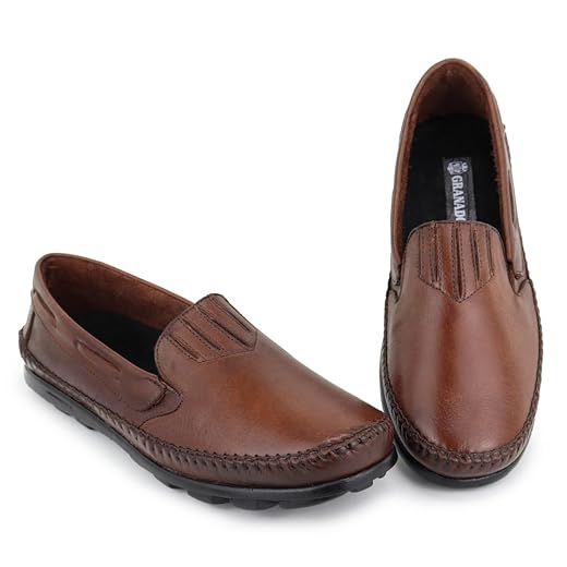 Sapatilha Masculina em Couro Legítimo, Calce Fácil, Estilo Esportivo