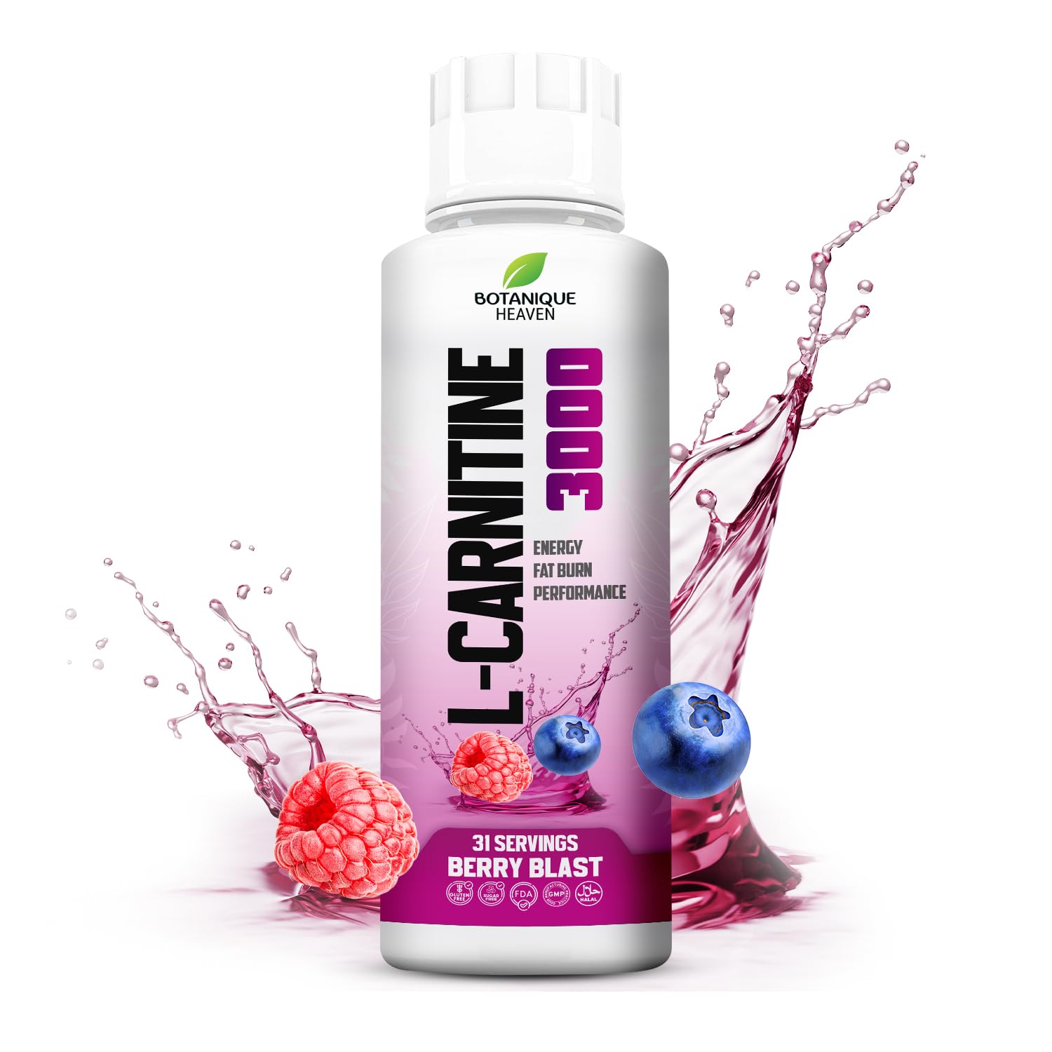 Amazon.com: Botanique Heaven L-Carnitine Liquid 3000mg Per Serving | High Strength Liquid Carnitine | Energy & Metabolism Support | 31 Servings | Sugar Free, Vegan