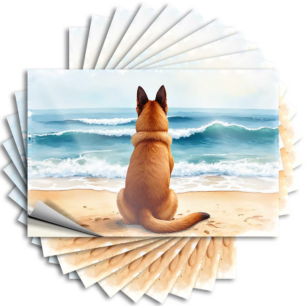 Abipuir - Beach Wave Toolbox Stickers - 10 x Inappropriate Motorcycle Helmet Stickers (8 x 12 cm)