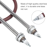 Vista 2 de Elemento calefactor del tubo del calentador de la incubadora, elemento calefactor de la incubadora de 200 W, accesorios de bobina del calentador