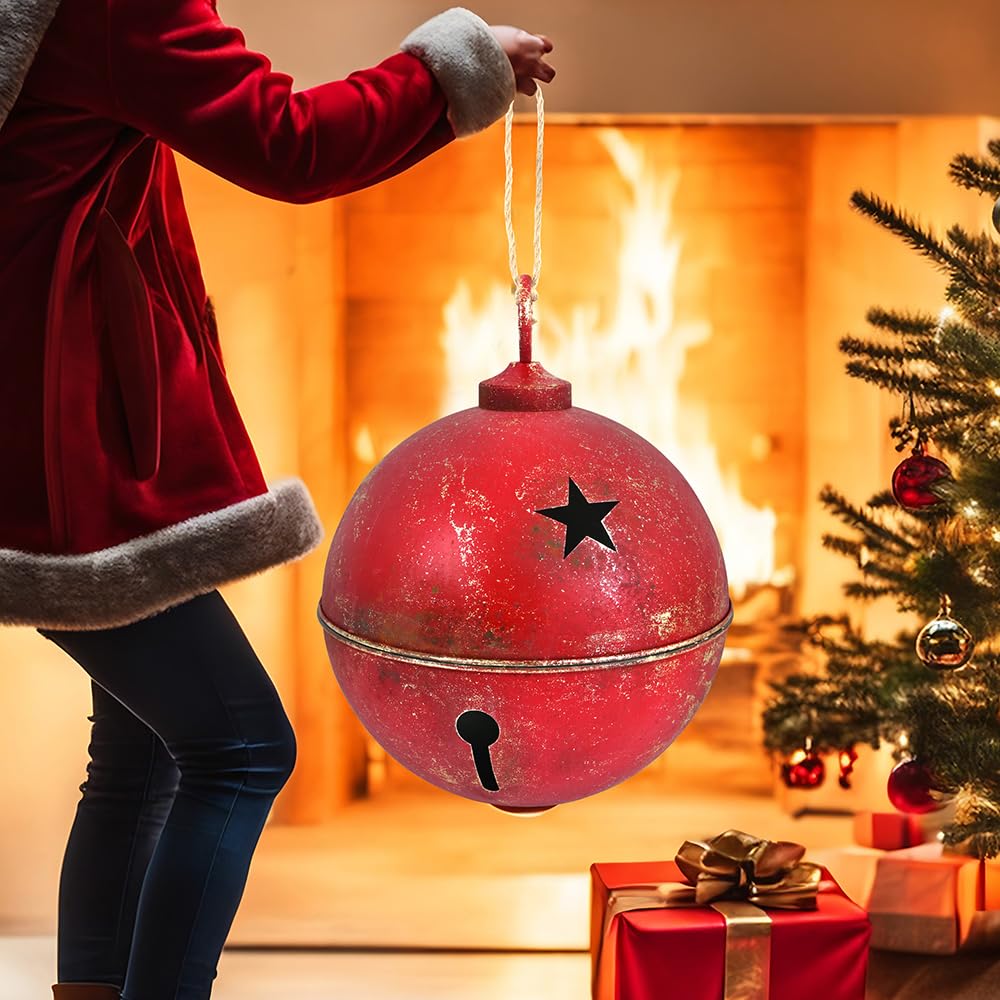 Cloche De Noël En Métal - Décoration Religieuse Rétro Pour Sapin, Cheminée, étagère - Pour Intérieur Et Extérieur (environ 6,5 Cm) - 11