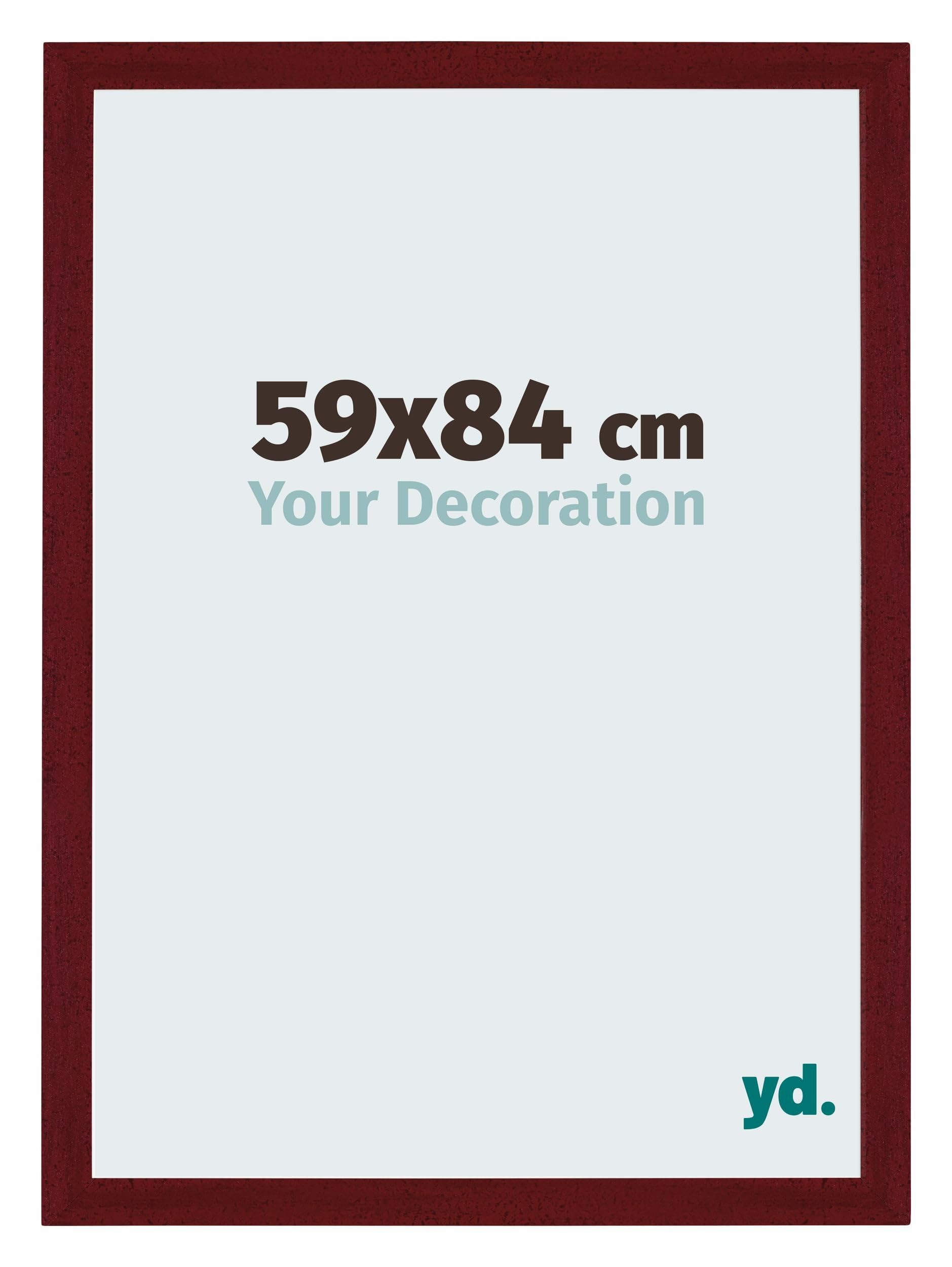 Your Decoration - Puzzle frame 59x84 - Wine Red Swept - Puzzle frame 1500-2000 Pieces - MDF Photoframe - Mura