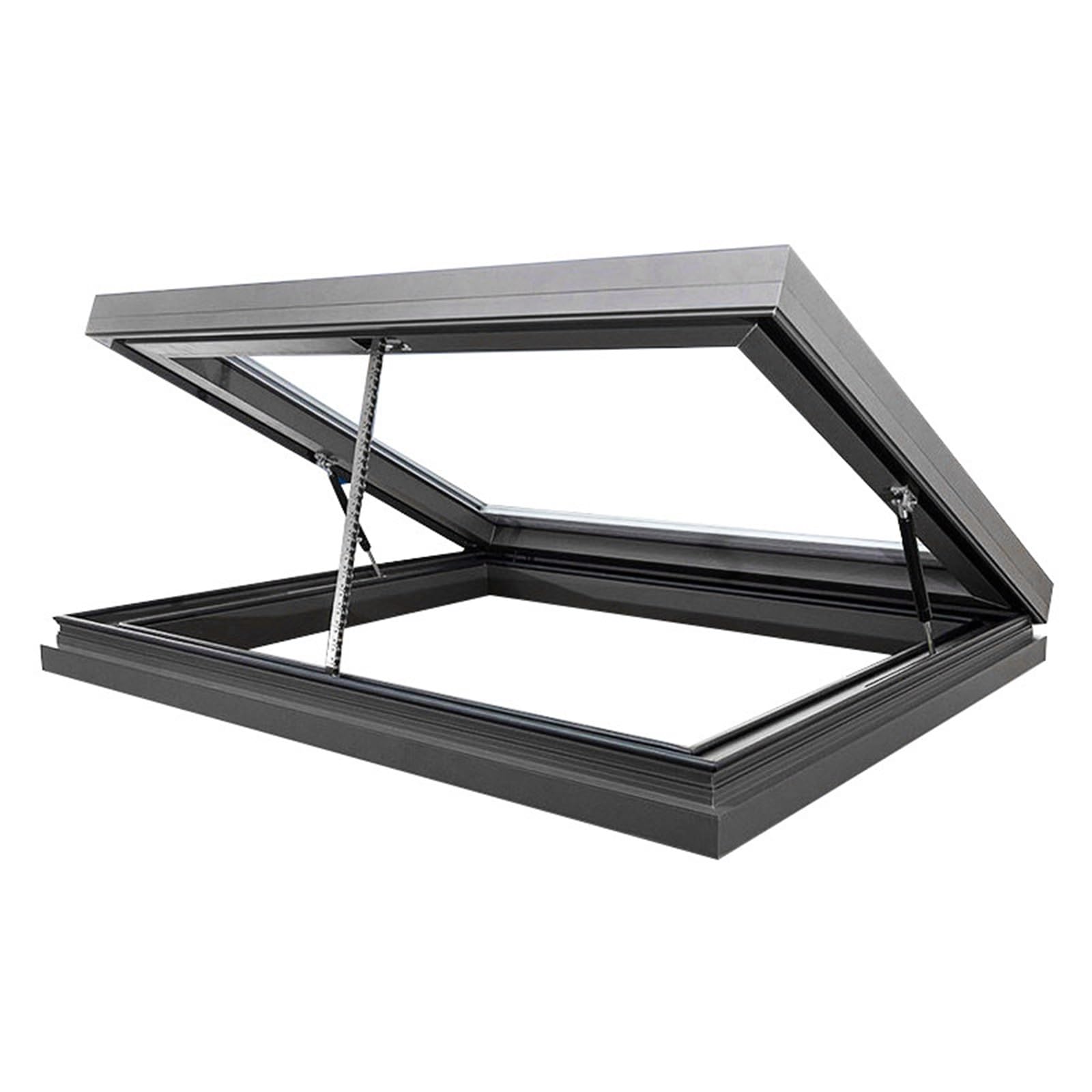ZCFLWR Roof Window with Remote Control, Electric Opening, Skylight with Rain Sensor, for Attic/Solarium/Basement (LxW 81x91cm/32x36in)