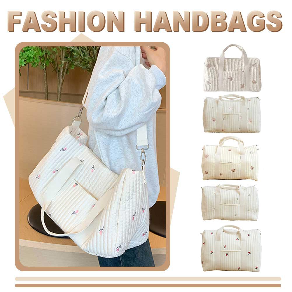 CHANGYUE gesteppte Mama -Bag -Reise -Windel -Tasche Multifunktional Crossbody Mutterschaftsbeutel Verstellbares Messenger Umhängetasche Gepäckbeutel