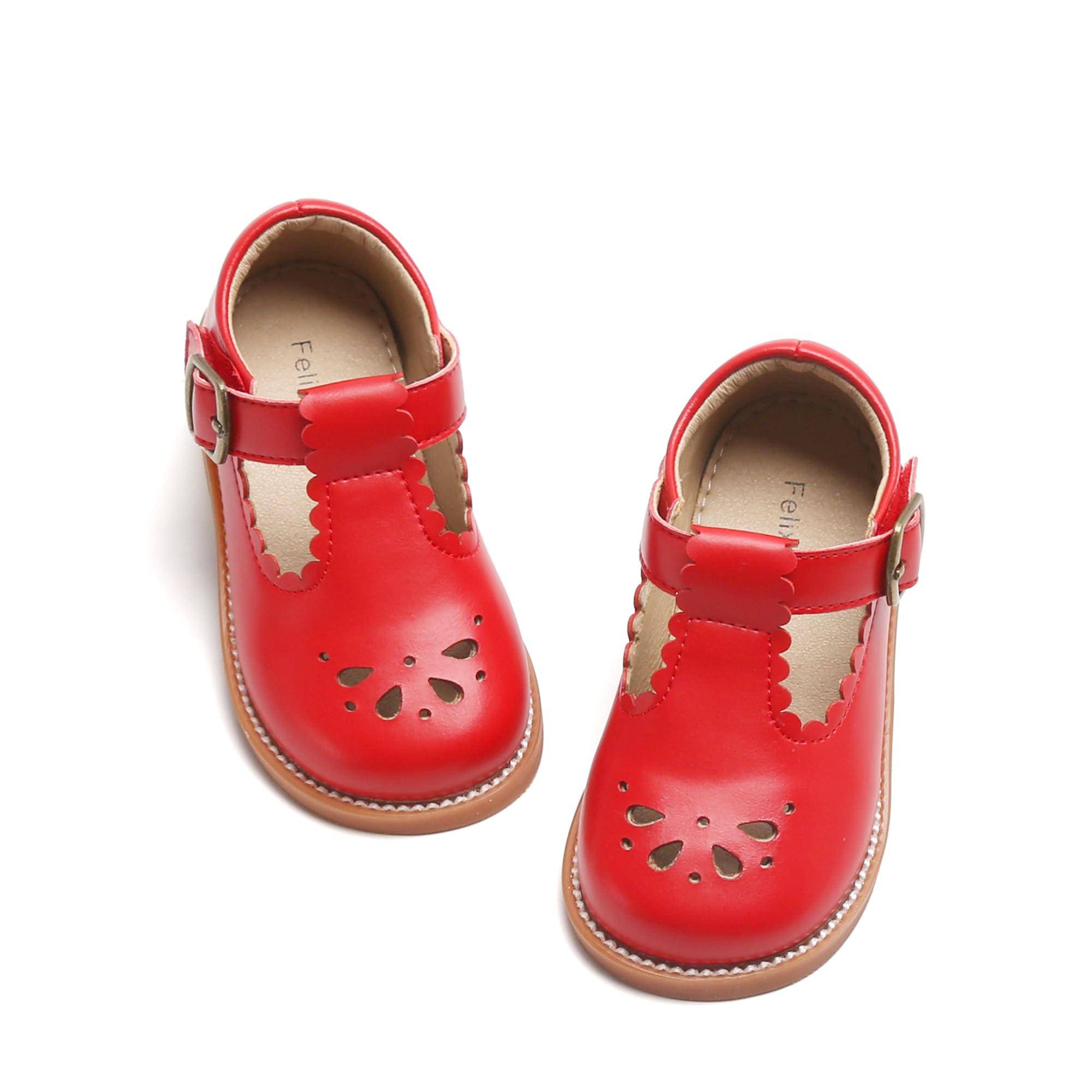 Felix & Flora Toddler Little Girl Mary Jane Dress Shoes - Ballet Flats for Girl Party School Shoes — view 64