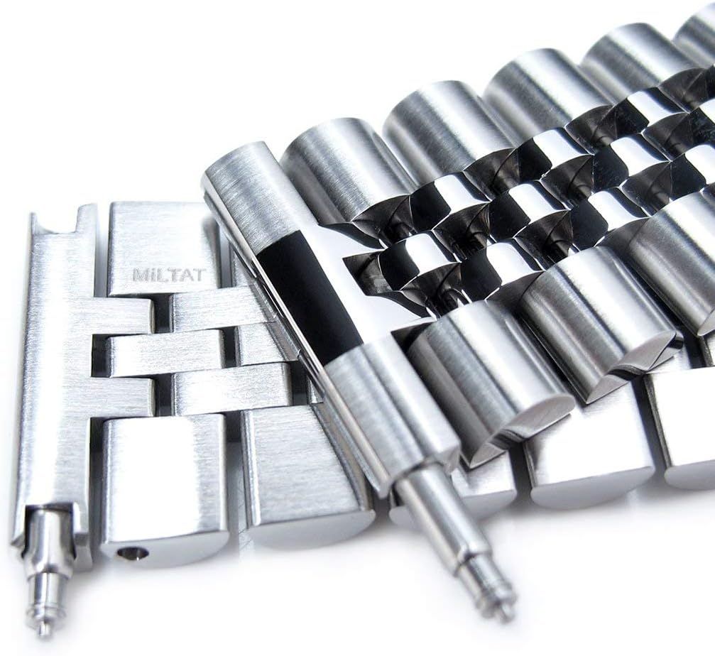 MILTAT 22mm Super-J Louis 316L Stainless Steel Watch Band, straight end universal version