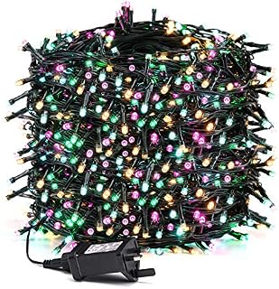 Avoalre Multicoloured Christmas Lights 100M1000LEDs String Lights Christmas Tree Lights 8 Lighting Modes Fairy Lights Plug in IP44 Waterproof for Garden Xmas Wedding Party Decoration Indoor Outdoor