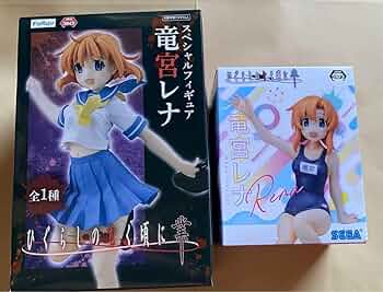 ひぐらしのなく頃に　竜宮レナ　古手梨花　フィギュアセット Amazon | 「」ひぐらしのなく頃に 卒 古手梨花 竜宮レナ 水着
