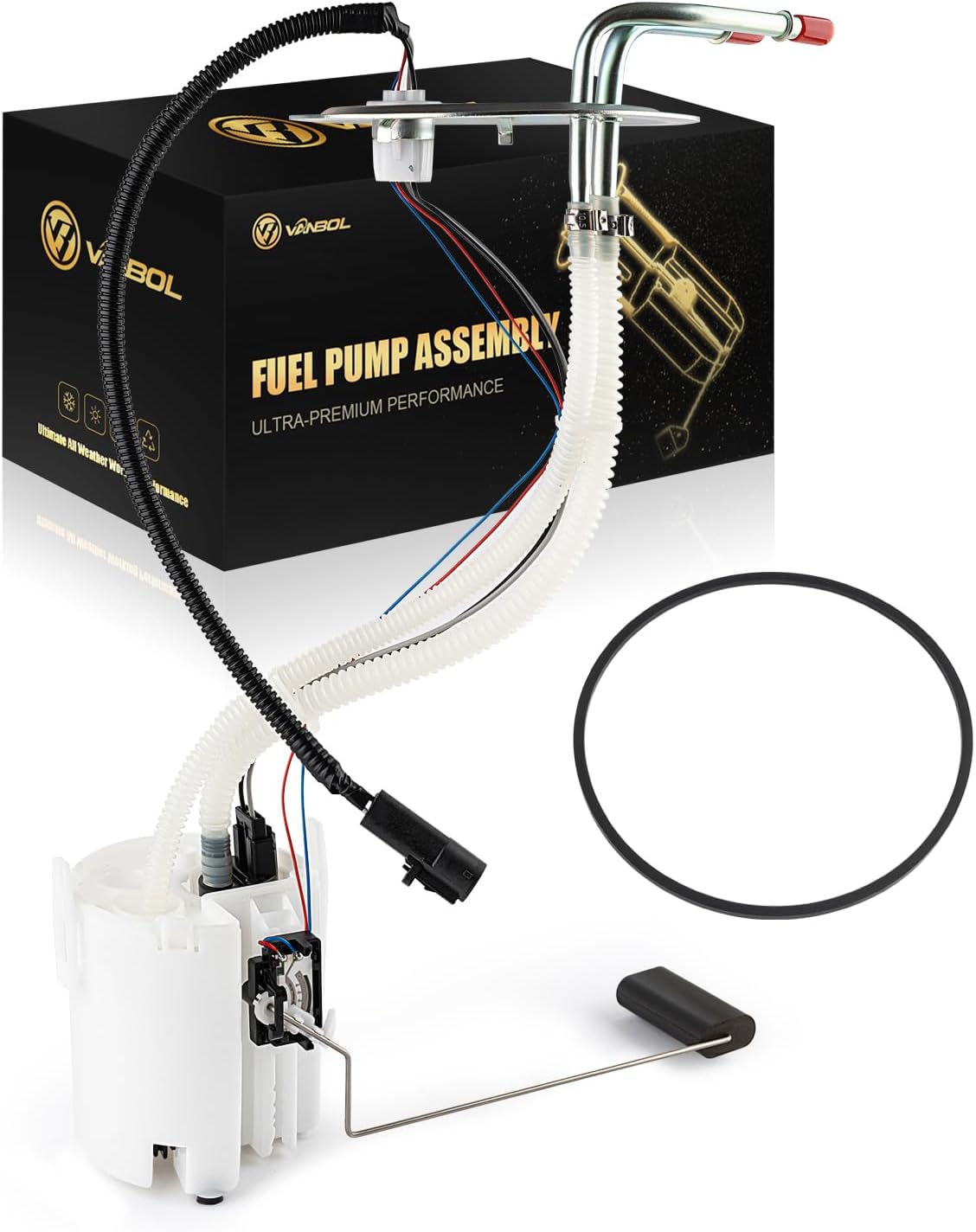 Electric Fuel Pump Assembly Compatible with 1999-2004 Ford F250 F350 F450 F550 Super Duty Front V8 V10 5.4L 6.8L 6.0L 6.3L GAS Diesel 29 Gallon 142 156 WB Replace E2238M, 3C3Z-9H307EB