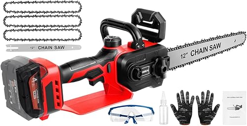 Mini motosierra inalámbrica compatible con batería Milwaukee M18 de 18 V (sin batería) Motosierra eléctrica de mano sin escobillas de 12 pulgadas