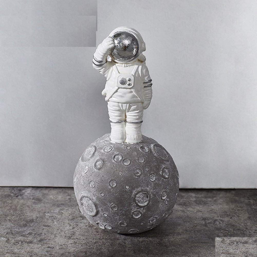Statue astronaute en résine pour décoration de bureau et étagère de maison