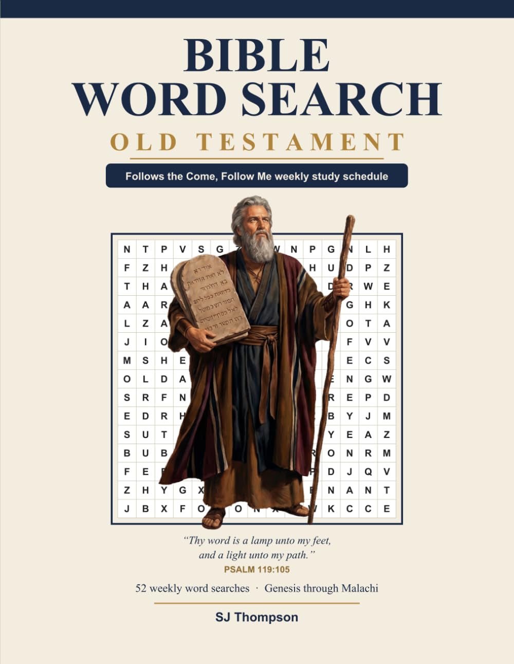 Bible Word Search: Old Testament: 52 Weekly Come, Follow Me Puzzles for Latter-day Saint Personal and Family Scripture Study (Come, Follow Me Word Search)