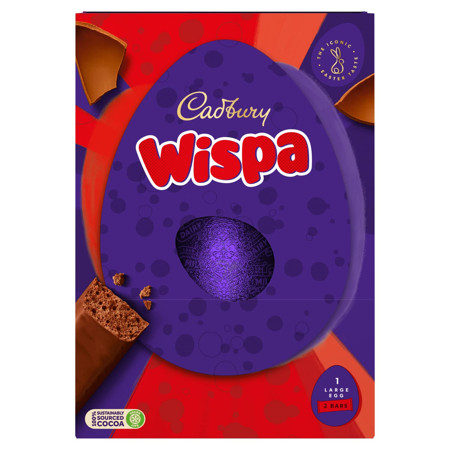 Cadbury Wispa Large Chocolate Easter Egg, 224 g