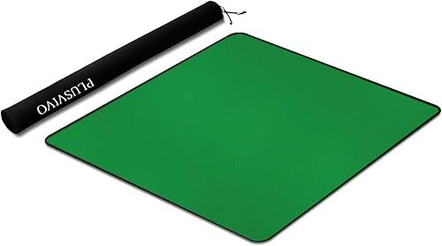 Mahjong Mat - Funda antideslizante y de reducción de ruido para Mahjong Paigow Poker Dominos, 32.6 x 32.6 pulgadas, color verde