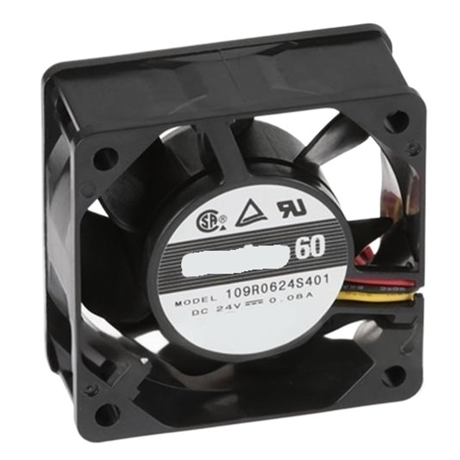 PEQYUACTE 109R0624S401 24VDC Fan 60X60X25mm 1.92W 3wire 4600RPM