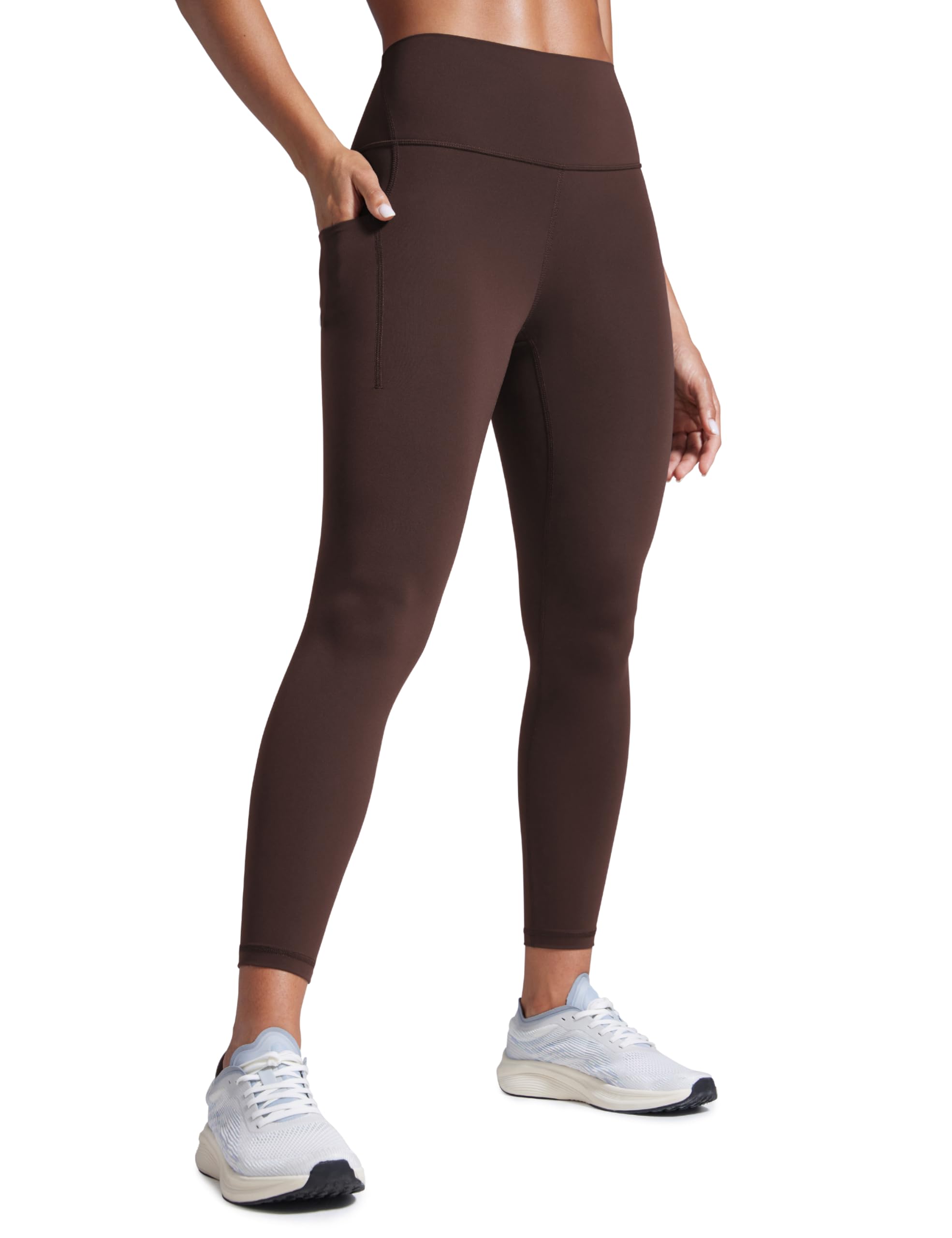CRZ YOGA Butterbreeze Leggings with Pockets 25'' Hot Fudge Brown 12