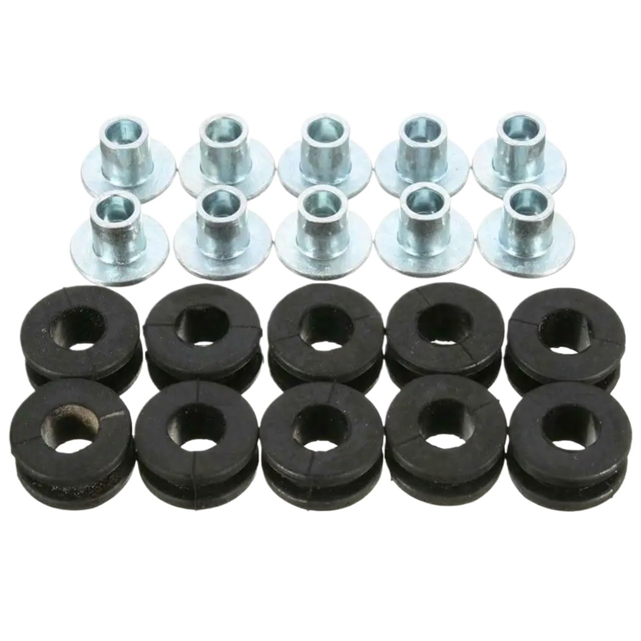 Motorcycle Rubber Grommets Kit M6 Motorcycle Rubber Grommets Gasket Fairings Bodywork Cowling Set(20pcs Set)