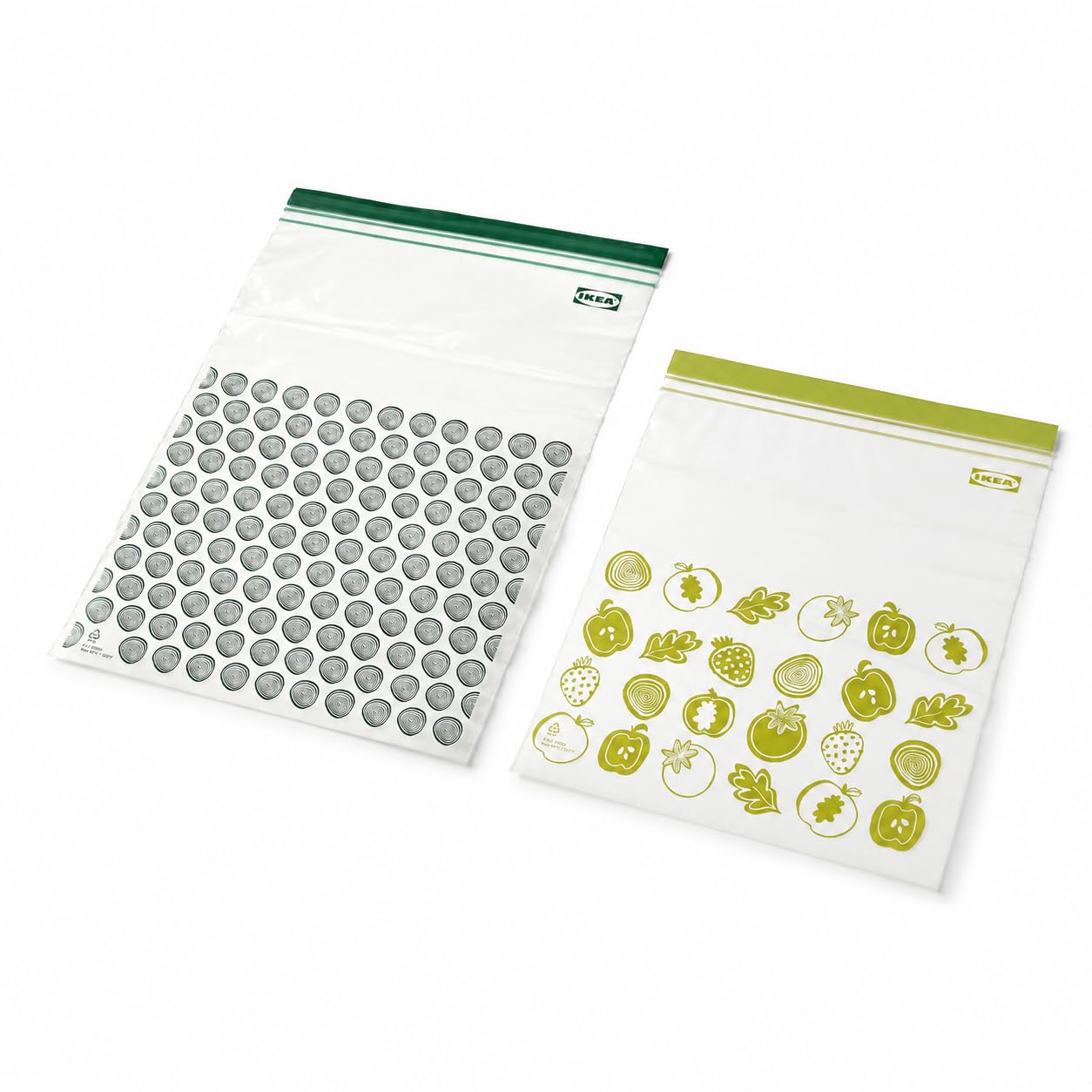 Ikea Plastik torba Istad, 30 adet paket, şunlardan oluşur: 15 torba 6 l (28,5 x 41 cm) ve 15 torba 4,5 l (27 x 34 cm), tekrar kullanılabilir, çünkü tekrar kapatılabilir