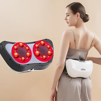 Abdominal Massager, Electric Stomach Massager, 3 Adjustable Vibration Intensities, Forward and Reverse Massage, Constant Temperature hot Compress, deep gastrointestinal Massage