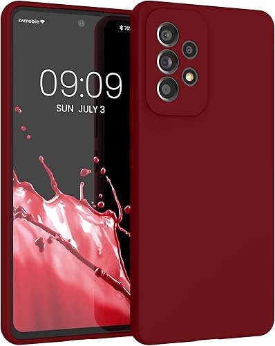 Miniatura 115 de kwmobile Funda Compatible con Samsung Galaxy A52 / A52 5G / A52s 5G - Cubierta de Teléfono de Silicona TPU con Acabado Suave - Macchiato