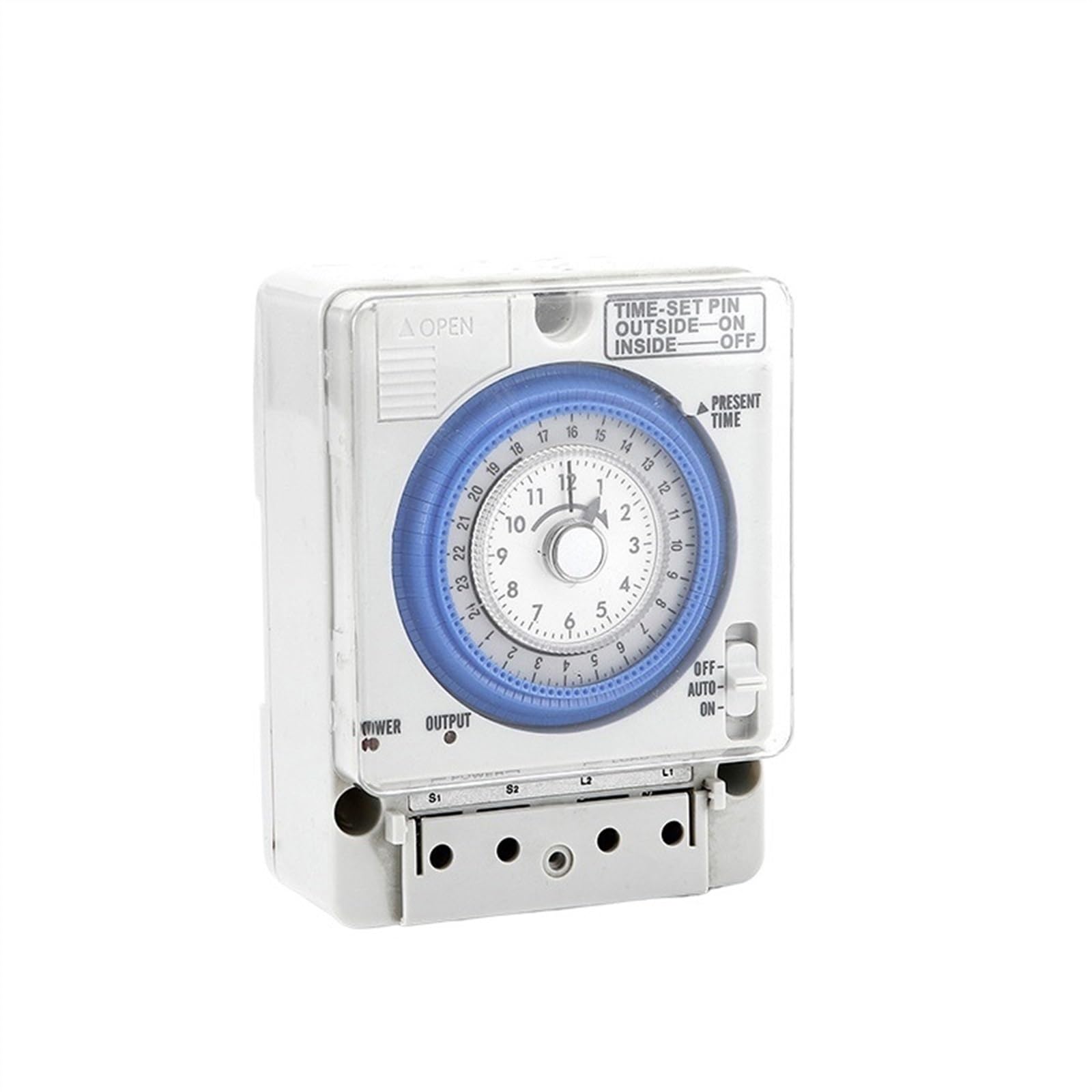 Temporizador mecánico eléctrico, temporizadores de Dial analógico, 24 horas, 7 días, 15A, 20A, carril Din, controlador de temporizador programable semanal