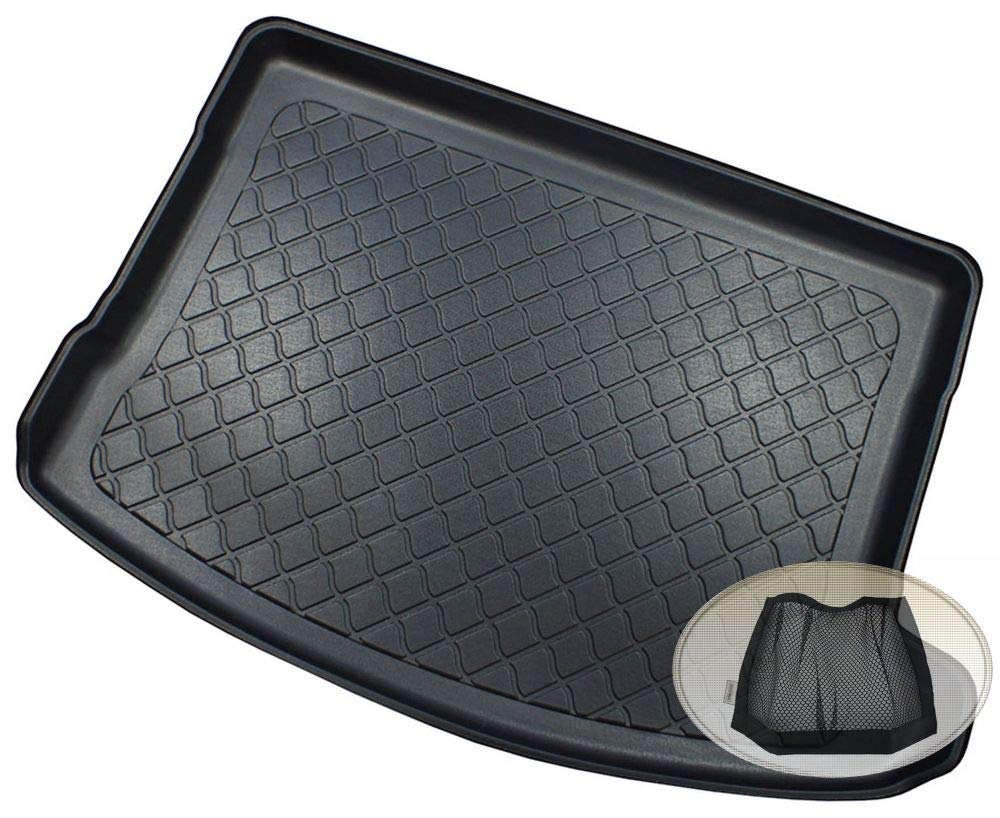 Z3289303 Gummierte Kofferraumwanne fahrzeugspezifisch + Klett-Organizer (Laderaumwanne, Kofferraummatte)