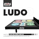 Stag Iconic 4-in-1 Super Mini Table Tennis Table - Indoor/Outdoor All in One Fun Board Game Sized Table with Checkers, Chess, Ludo and Ping Pong | Includes All Game Accessories (Black) gallery image