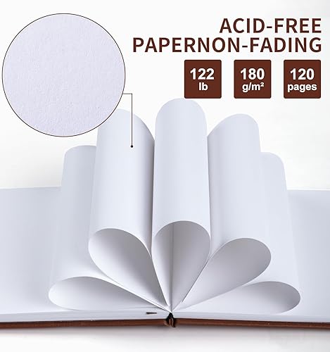 Vista 23 de Cuaderno de bocetos cuadrado para dibujo, libro de bocetos de 120 páginas, papel grueso de 122 libras/180 GSM, cuaderno de bocetos de medios mixtos