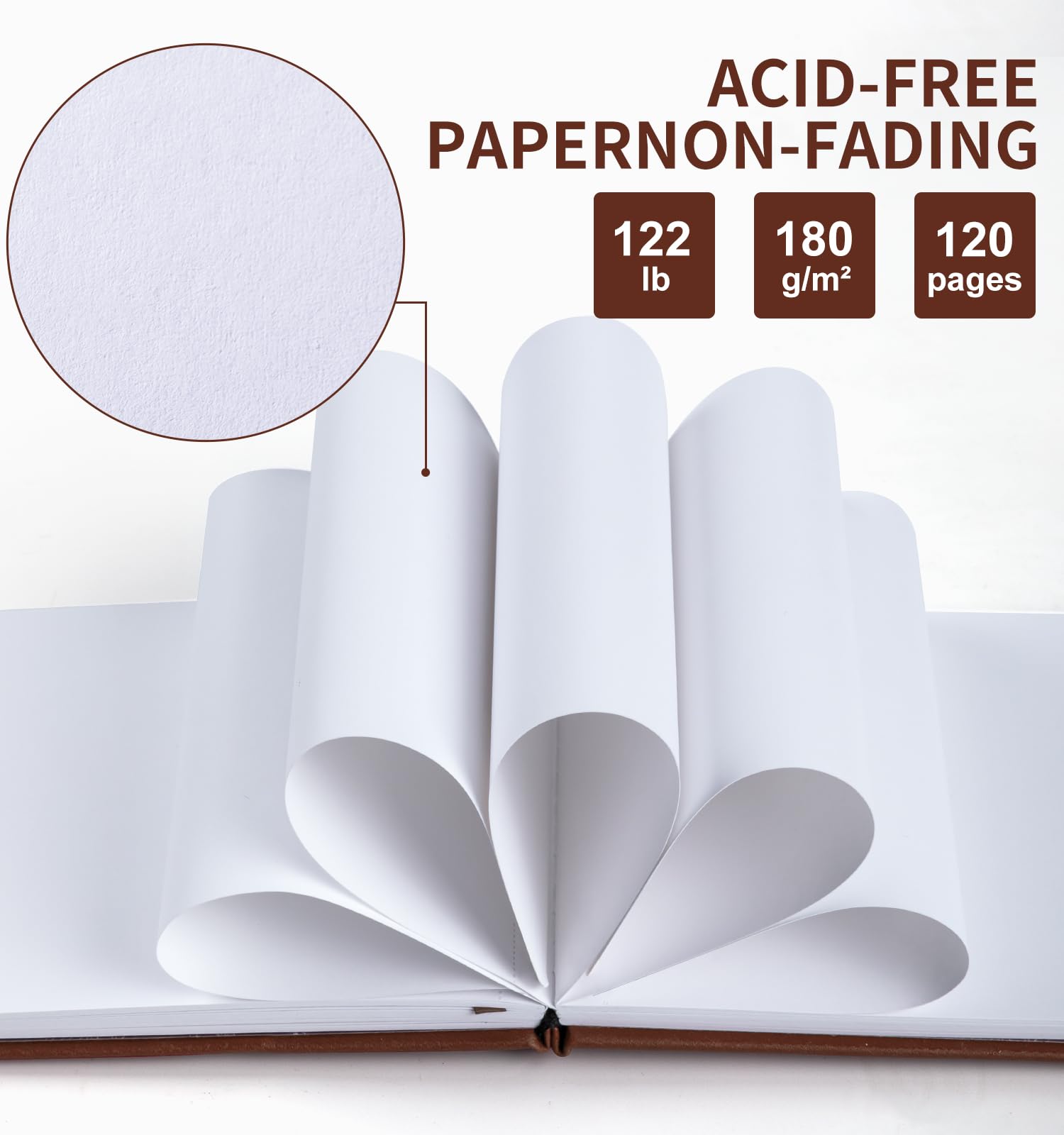ALKALO Quadratisches Skizzenbuch zum Zeichnen, 120 Seiten, 55,3 kg/180 g/m² dickes Papier, gemischte Medien, Skizzenbuch für Kohlestift, Tintenstift, Buntstift, Acrylmarker, Ölpastell